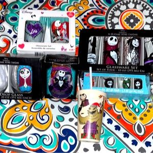 The Nightmare Before Christmas Glassware Set of all Glassware sets